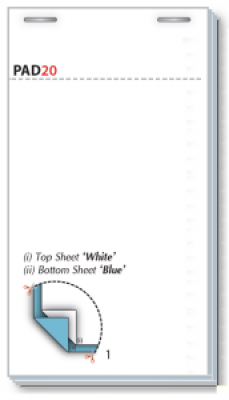 Duplicate NCR Restaurant Pad 10 Pad Per Box - Pad20-10