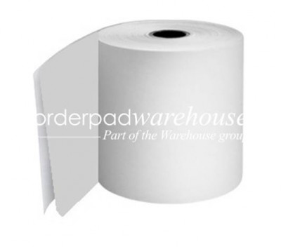 54 x 70 x 12.7mm Core 2 Ply Rolls White/White Boxed 20s - 093
