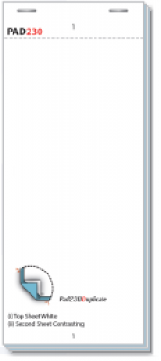 Duplicate Restaurant Order Pads 20 Pads Per Box - Pad230D-20
