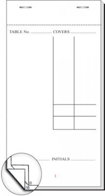 Duplicate Restaurant Order Pads 10 Pads Per Box - Pad40-10
